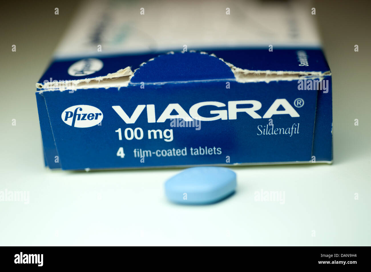 Viagra Pfizer compresse 100mg di Sildenafil impotenza disfunzione erettile Foto Stock