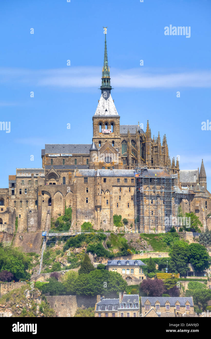 Le Mont Saint Michel, Avrachnes, Normandia, Francia Foto Stock