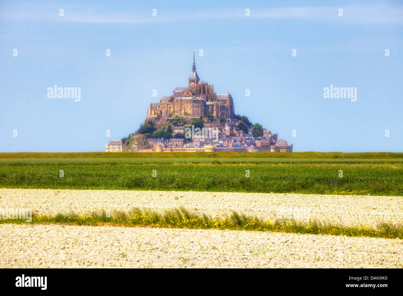 Le Mont Saint Michel, Avrachnes, Normandia, Francia Foto Stock