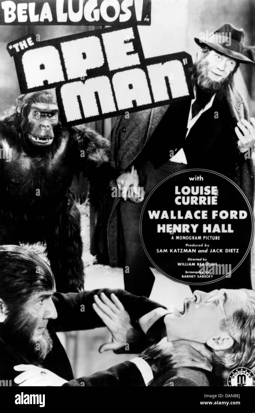L'Ape Man (1943) POSTER, William BEAUDINE (DIR) APEM 002 COLLEZIONE MOVIESTORE LTD Foto Stock