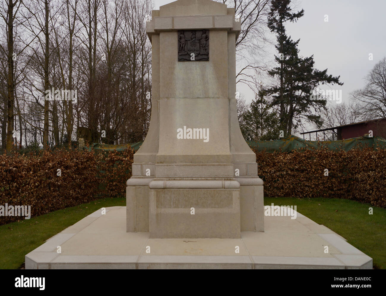 Sheffield Memorial sulla strada principale, Somme, campo di battaglia Foto Stock