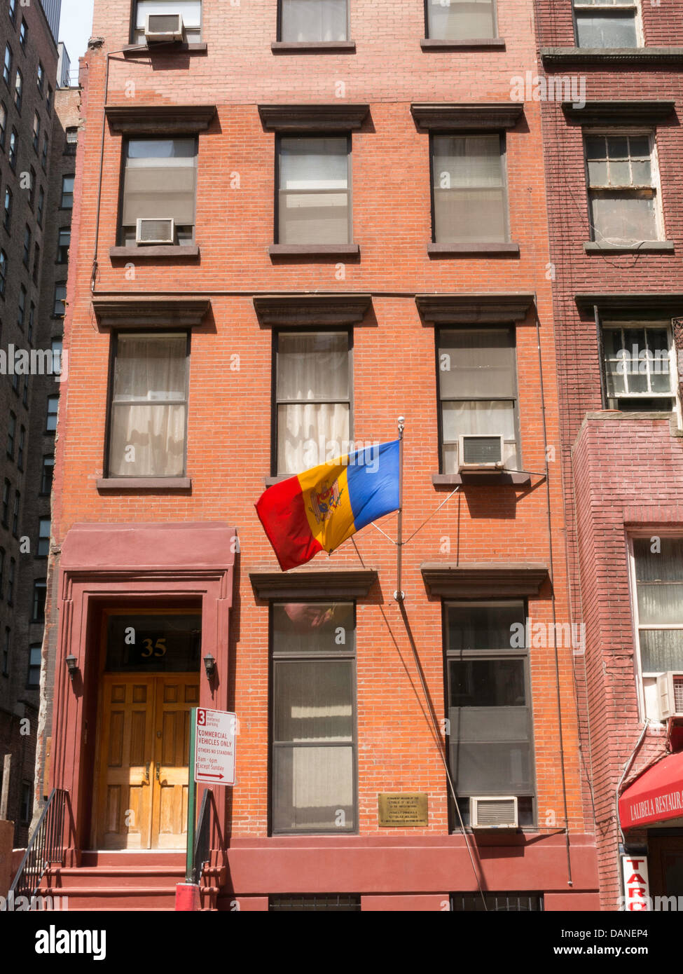 Missione permanente della Repubblica di Moldavia presso le Nazioni Unite, 35 East 29th Street, New York Foto Stock