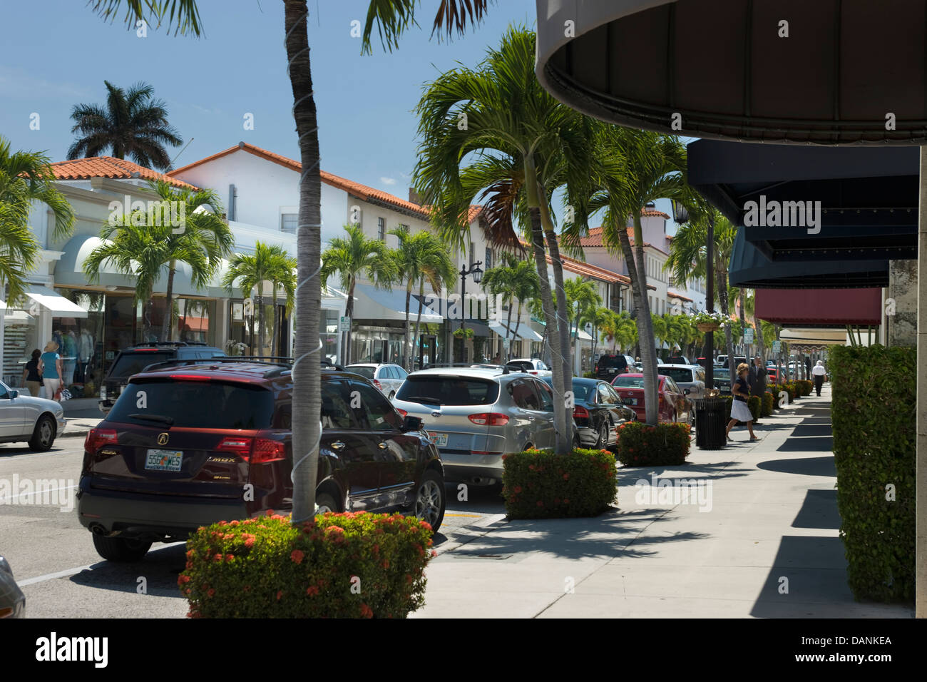 WORTH AVENUE PALM BEACH FLORIDA USA Foto Stock