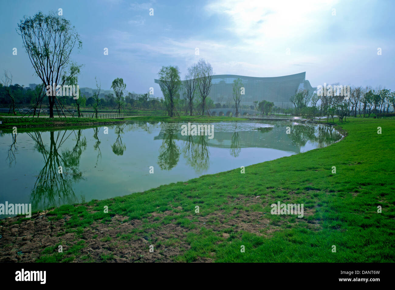 Cina, Chengdu centro globale Foto Stock
