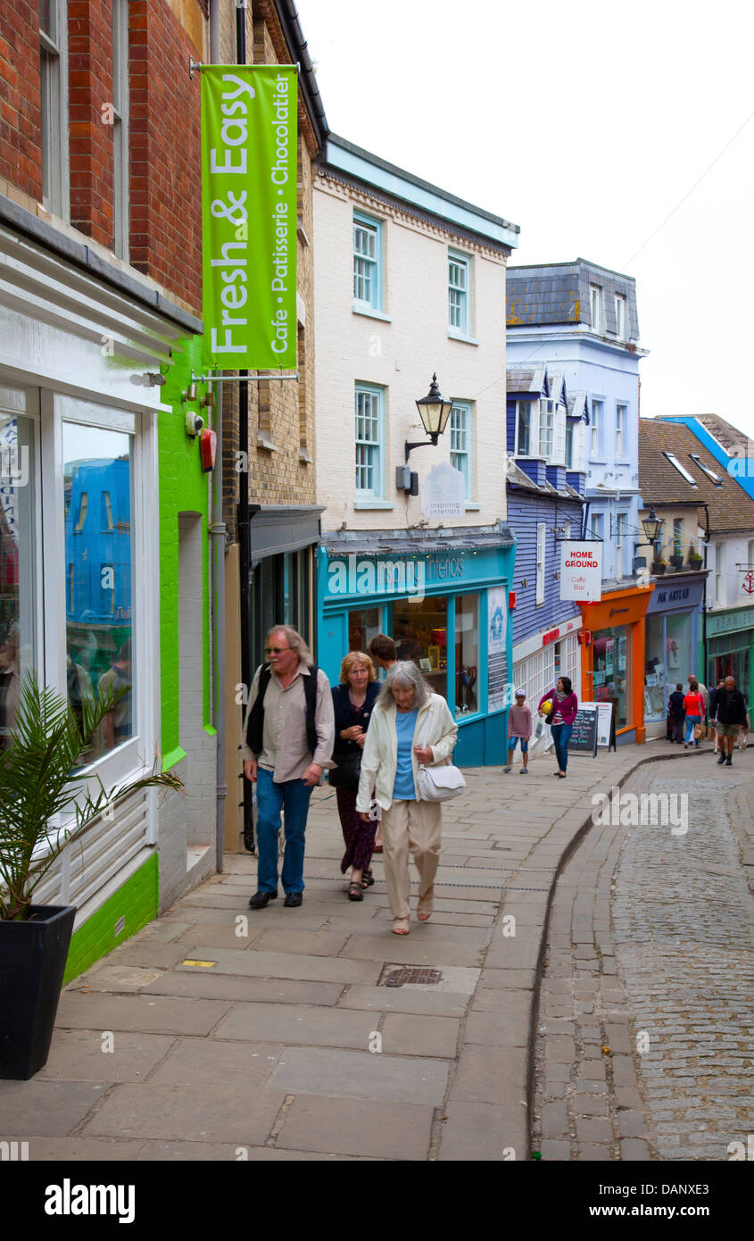 Folkestone Centro storico Quartiere creativo nel Kent - REGNO UNITO Foto Stock