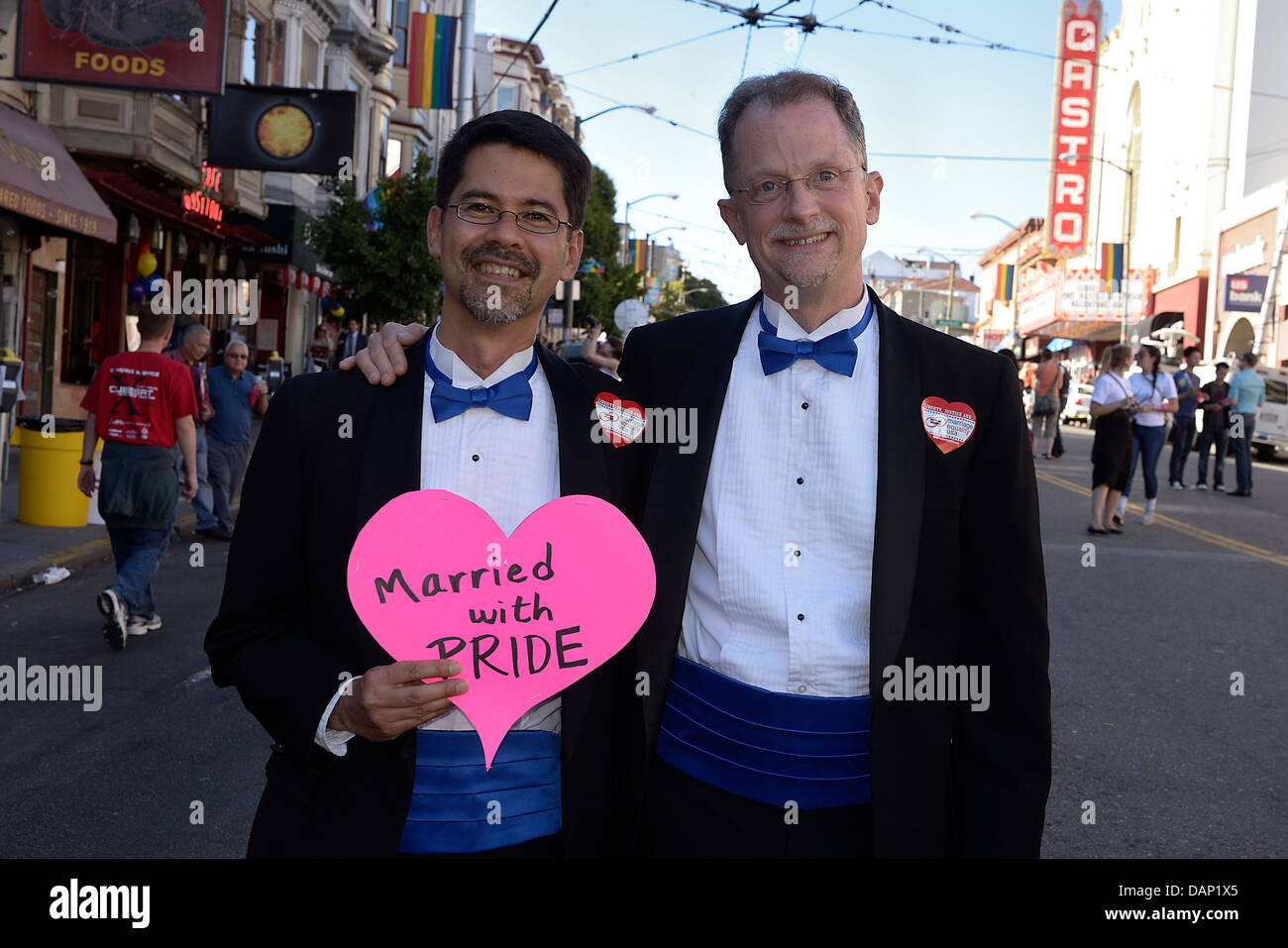 Il matrimonio gay sentenza della corte suprema castro san francisco Foto Stock
