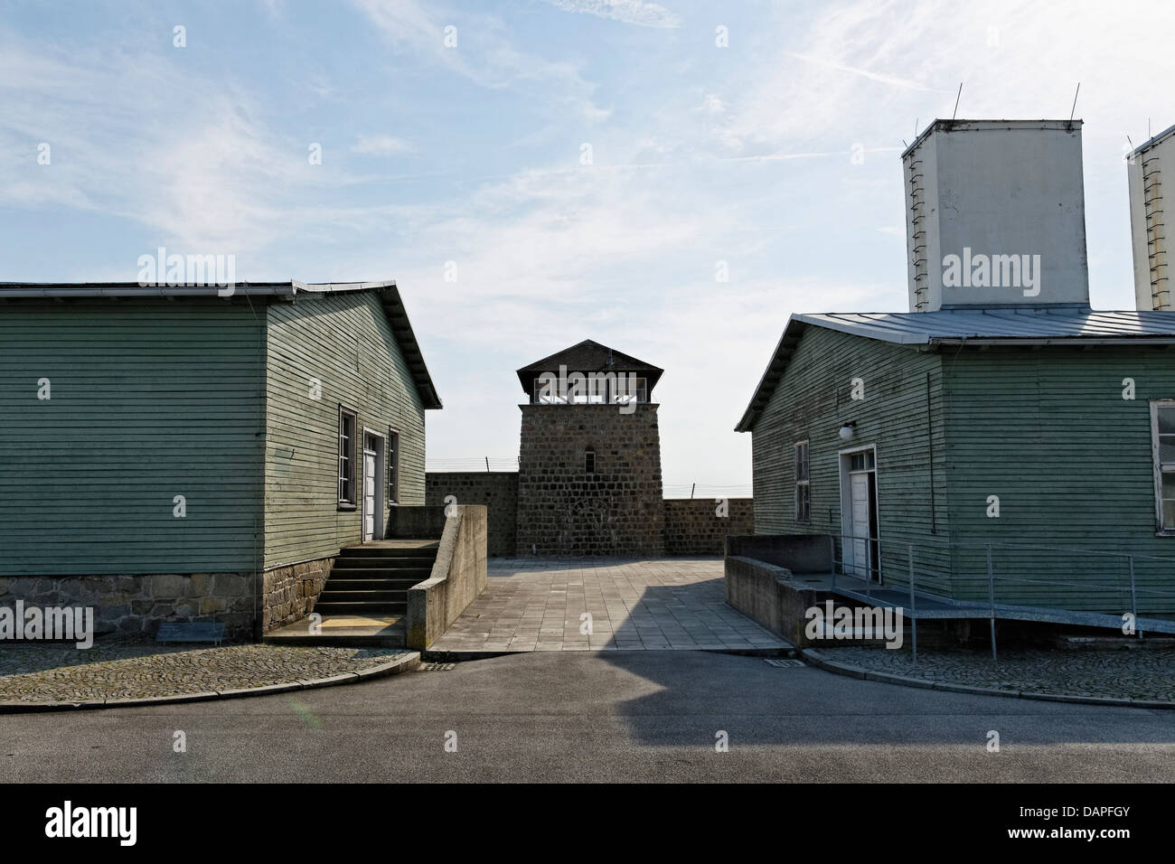 Austria, Austria superiore, vista della KZ Mauthausen Campo di Concentramento Foto Stock