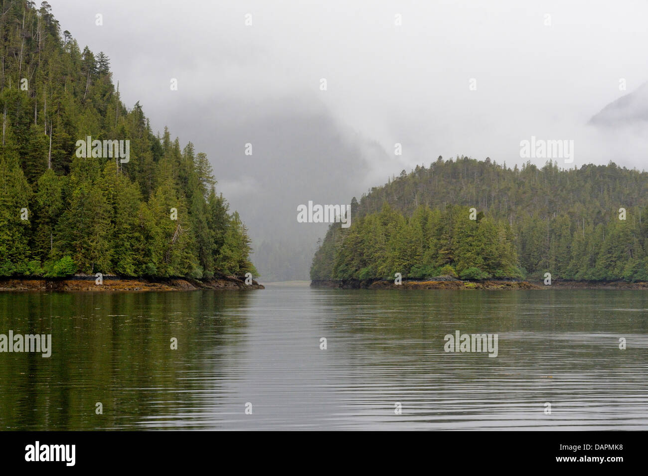 Anna ingresso Haida Gwaii Queen Charlotte Islands British Columbia Canada Foto Stock