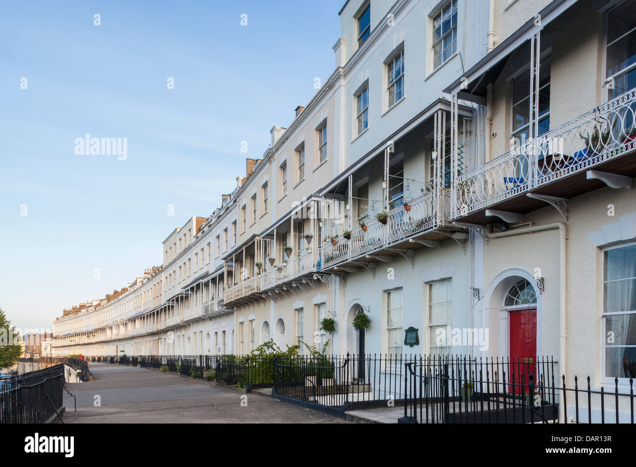 Inghilterra, Somerset, Bristol, Clifton, Royal York Crescent Foto Stock