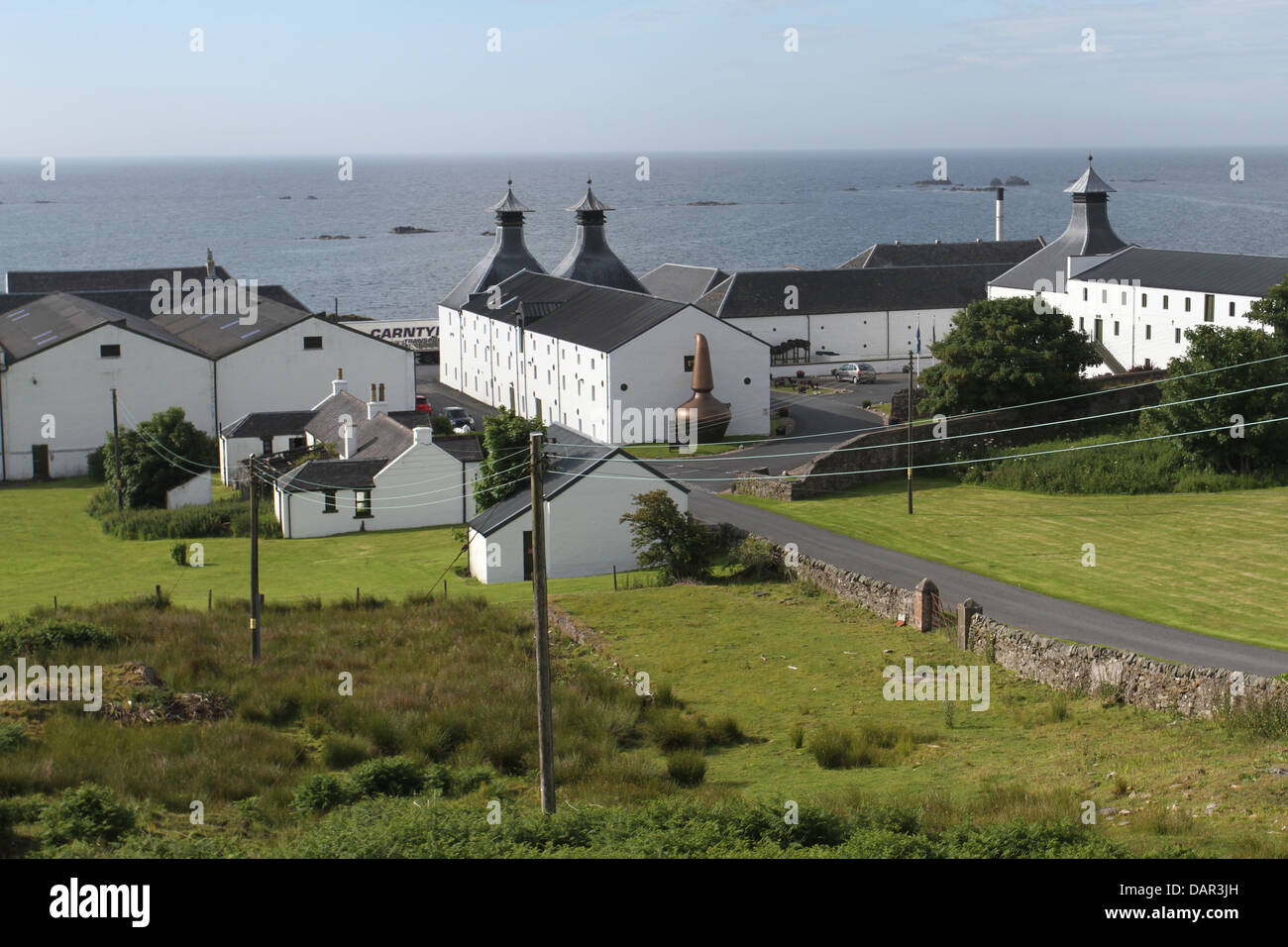 La distilleria Ardbeg Isle of Islay Scozia Luglio 2013 Foto Stock