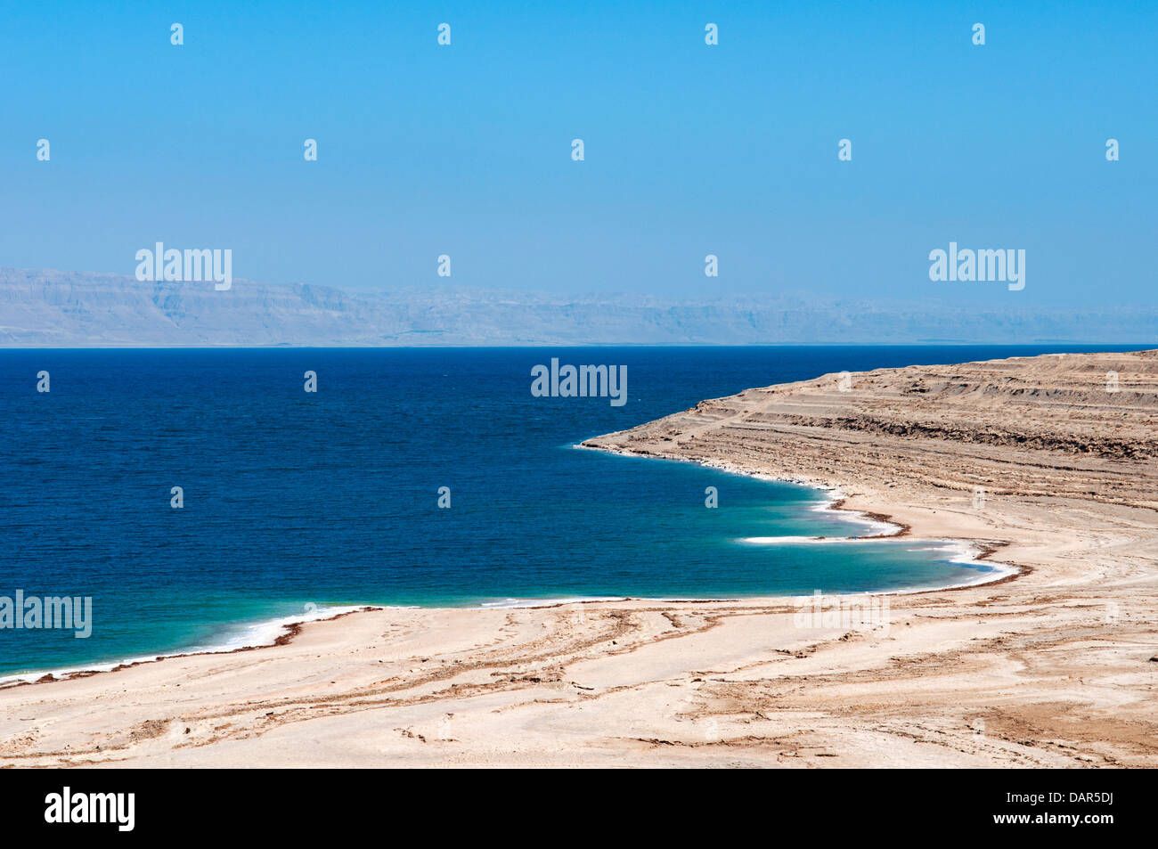 Sale sulle rive del Mar Morto, Giordania Foto Stock