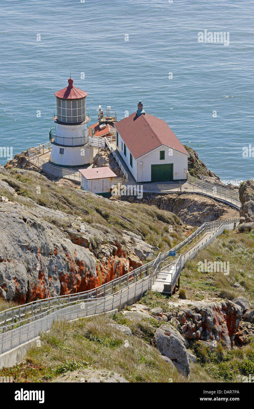Point Reyes lighthouse Foto Stock