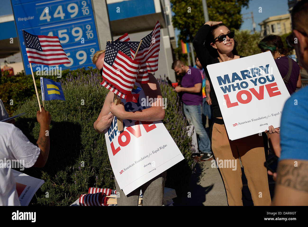 Il matrimonio gay san francisco castro Foto Stock