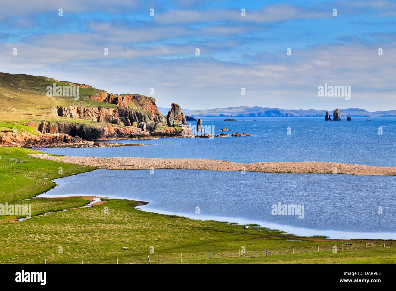 Braewick; Eshaness; Shetland; Regno Unito Foto Stock