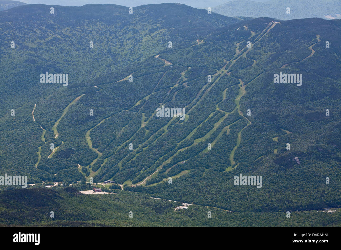 Wildcat Mountain Ski Area è raffigurato in New Hampshire Foto Stock