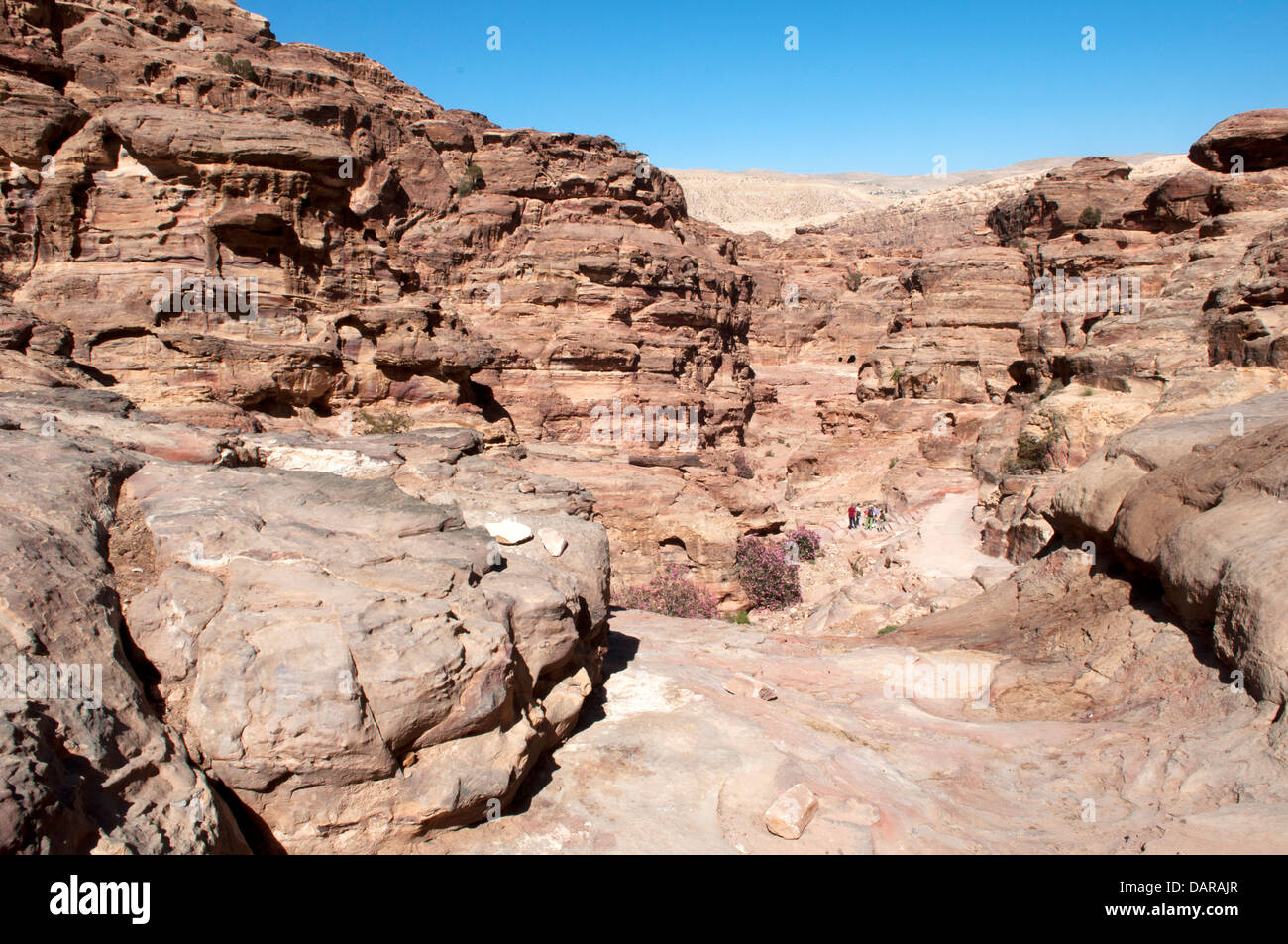 Percorso roccioso, Petra, Giordania Foto Stock