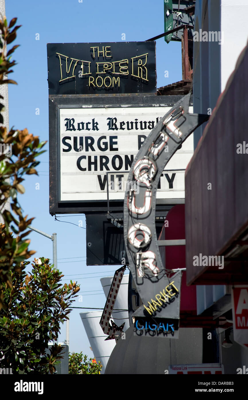 Il Viper Room sulla Sunset Strip Foto Stock