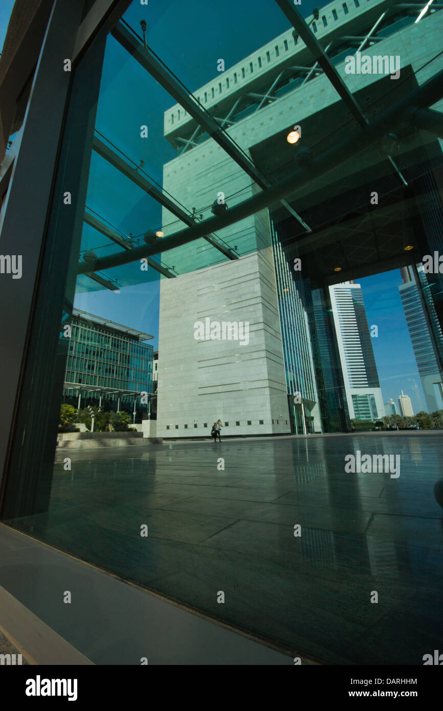 Centro Finanziario Internazionale di Dubai Foto Stock