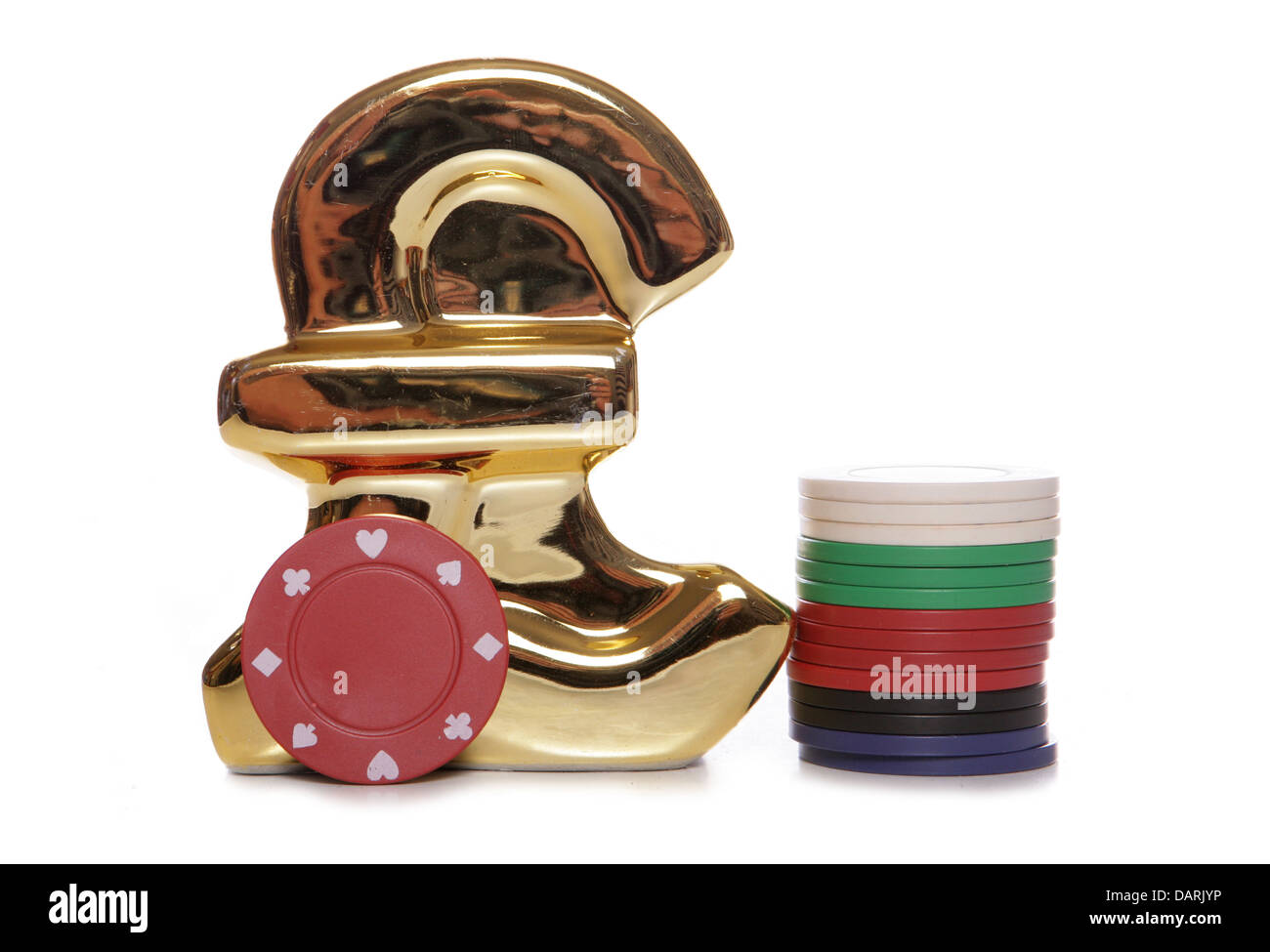 Fare soldi il gioco d'azzardo studio ritaglio Foto Stock