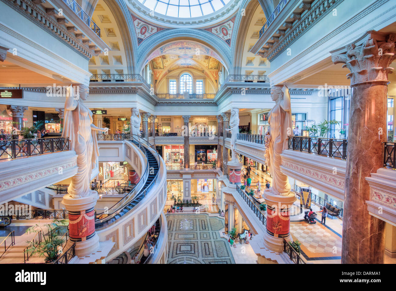 Stati Uniti d'America, Nevada, Las Vegas, il Caesars Palace Hotel e Casino Foto Stock