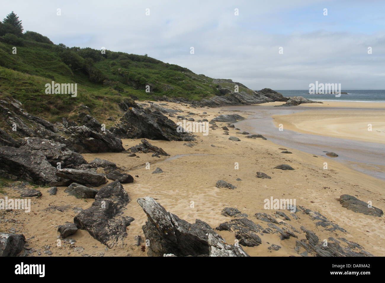 Spiaggia di Baia kiloran isola di colonsay scozia giugno 2013 Foto Stock