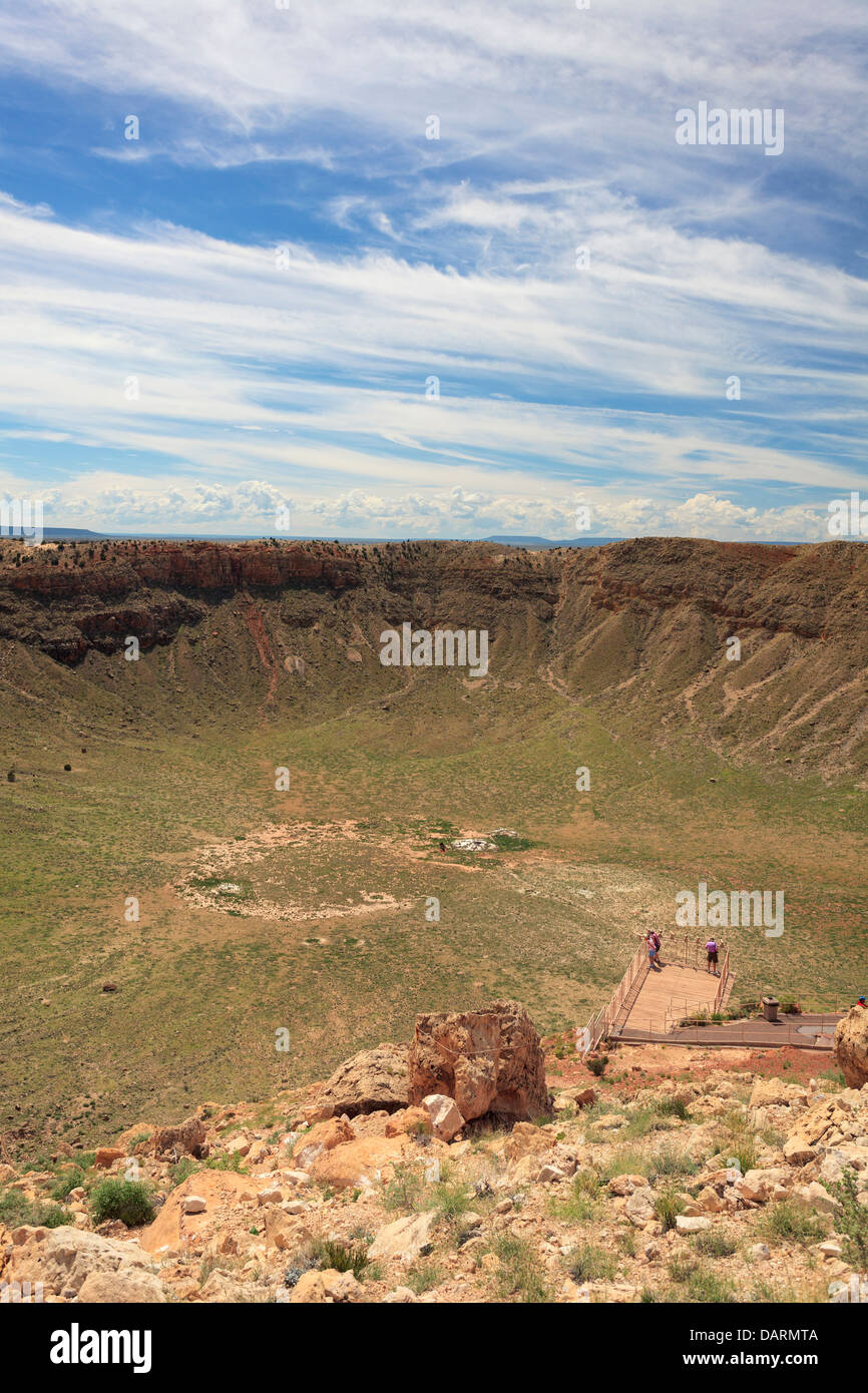 Stati Uniti d'America, Arizona, Holbrook, Meteor Crater Foto Stock