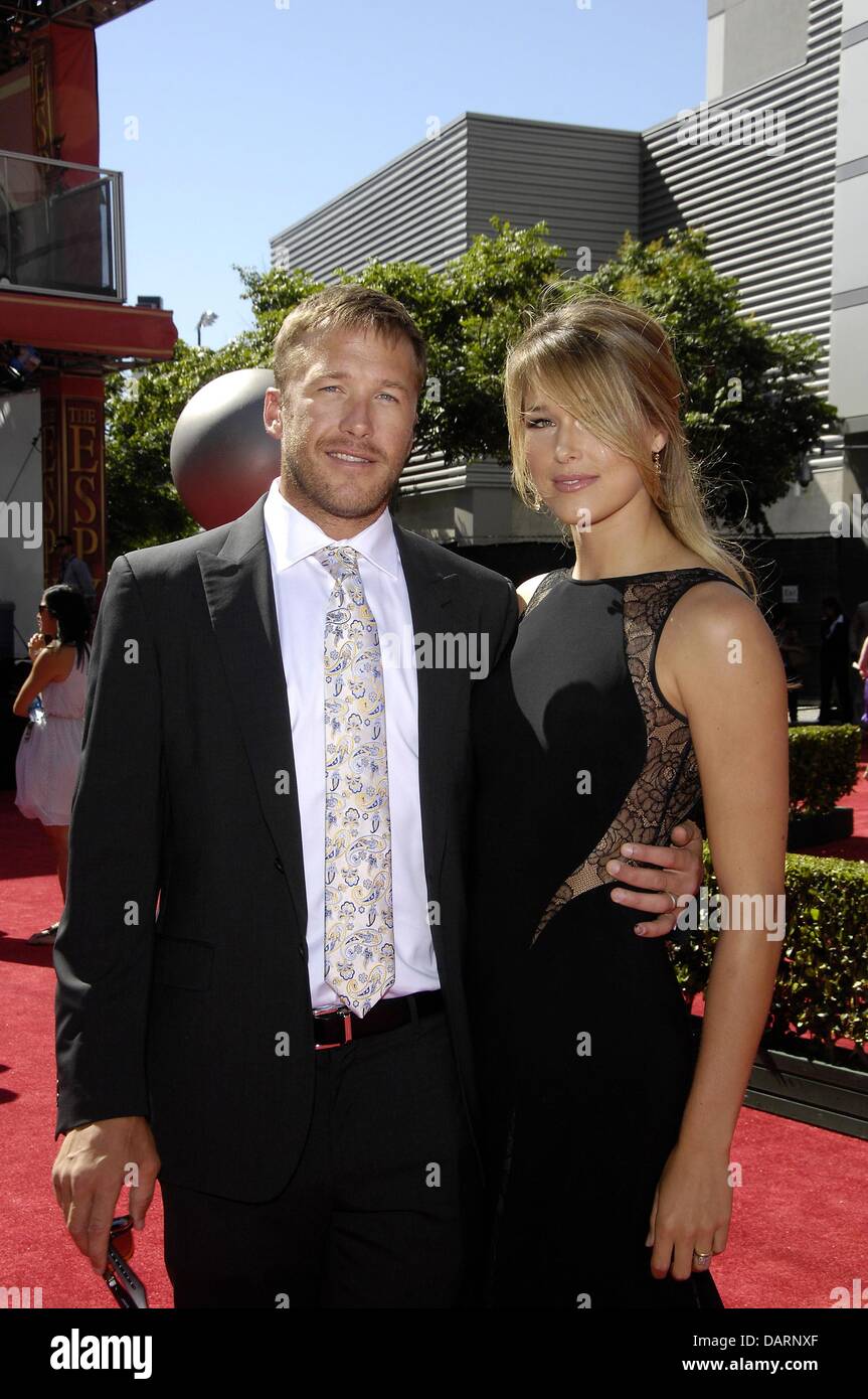 Los Angeles, CA. 17 Luglio, 2013. Bode Miller, Morgan Beck presso gli arrivi per il 2013 ESPYS da ESPN - arrivi, Nokia Theater in L.A. LIVE, Los Angeles, CA, 17 luglio 2013. Credito: Michael Germana/Everett raccolta/Alamy Live News Foto Stock