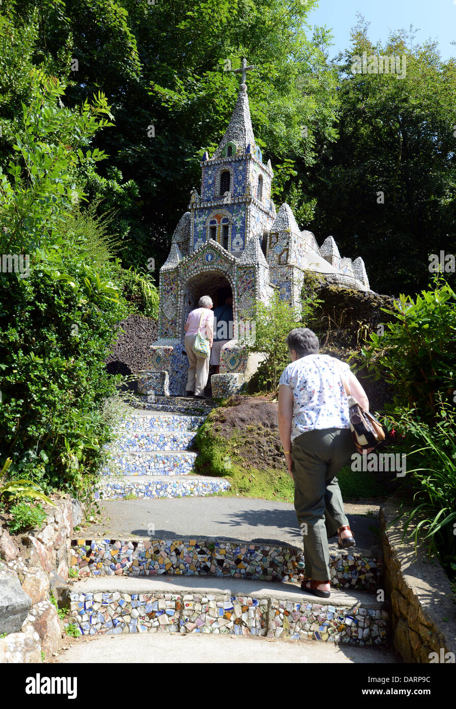 Guernsey, piccola cappella a Les Vauxbelets, Guernsey, Isole del Canale Foto Stock