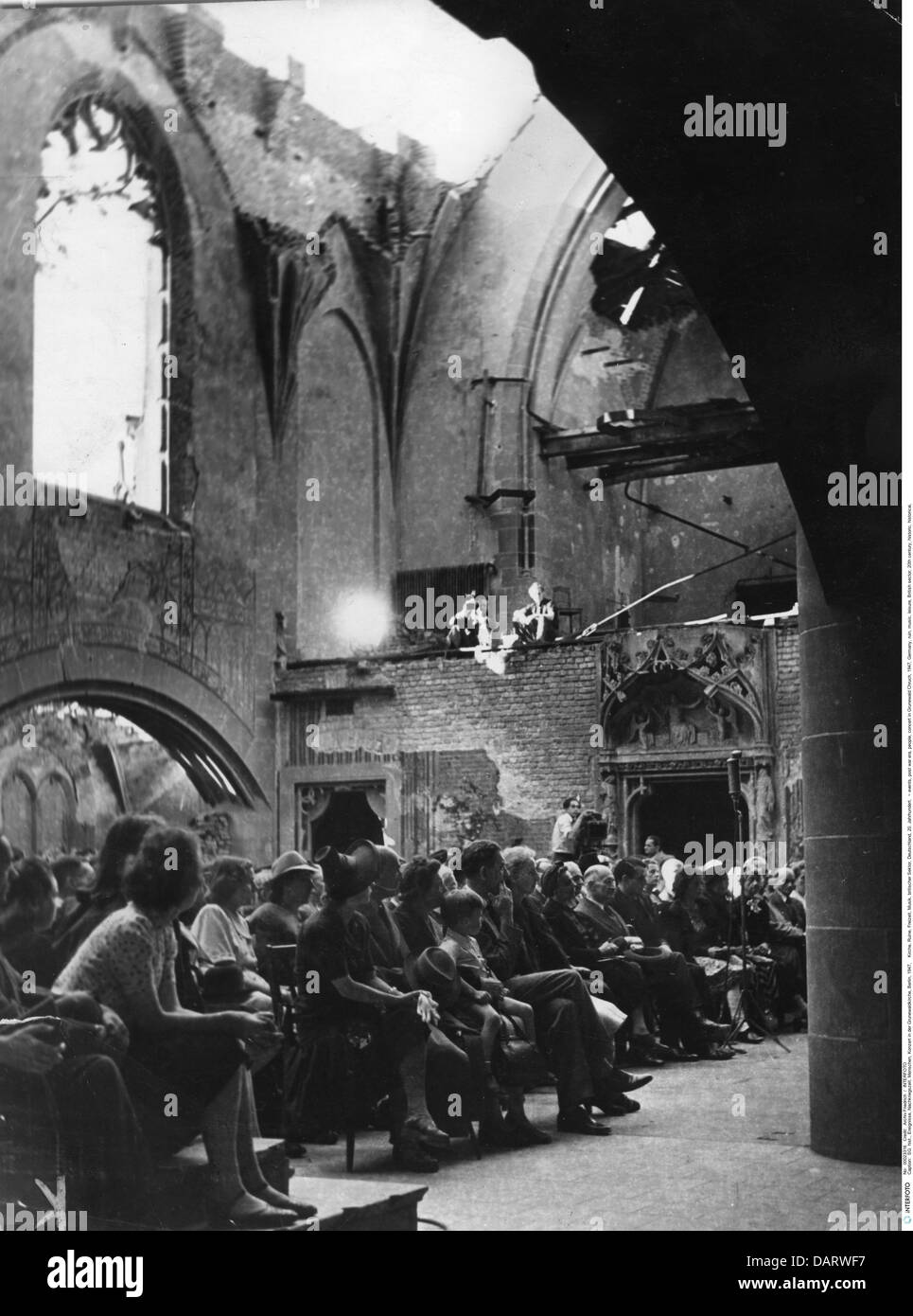 Eventi, era post-bellica, persone, concerto a Grunewald Chruch, 1947, diritti aggiuntivi-clearences-non disponibile Foto Stock
