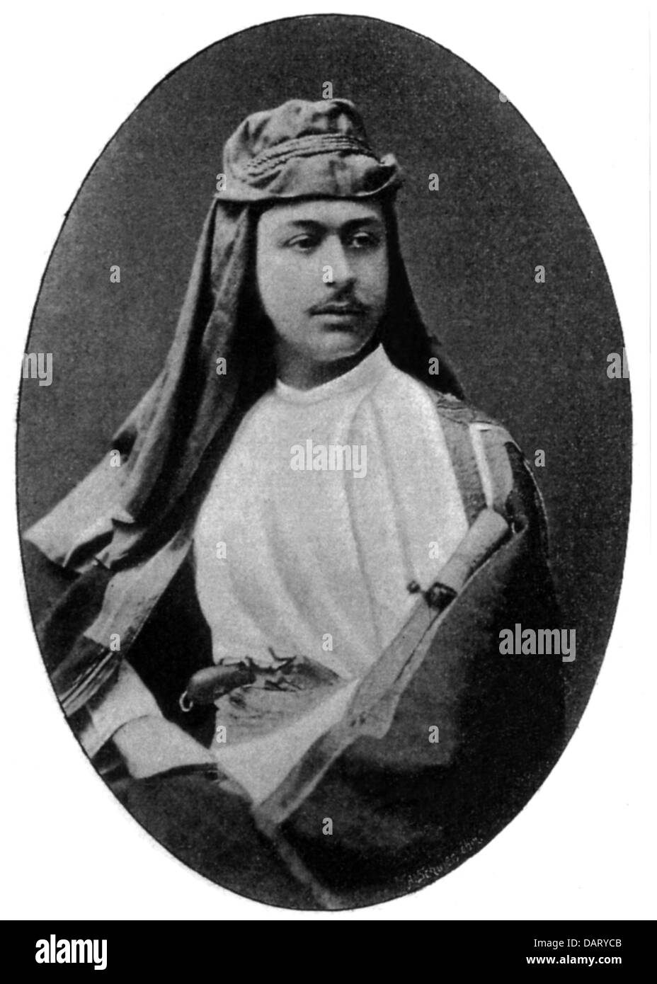 Slatin, Rudolf Karl Baron von, 7.6.1857 - 4.10.1932, Austrian in Egyptian commission, mezza lunghezza, fotocopia a base di incisione del legno, 1895, Foto Stock