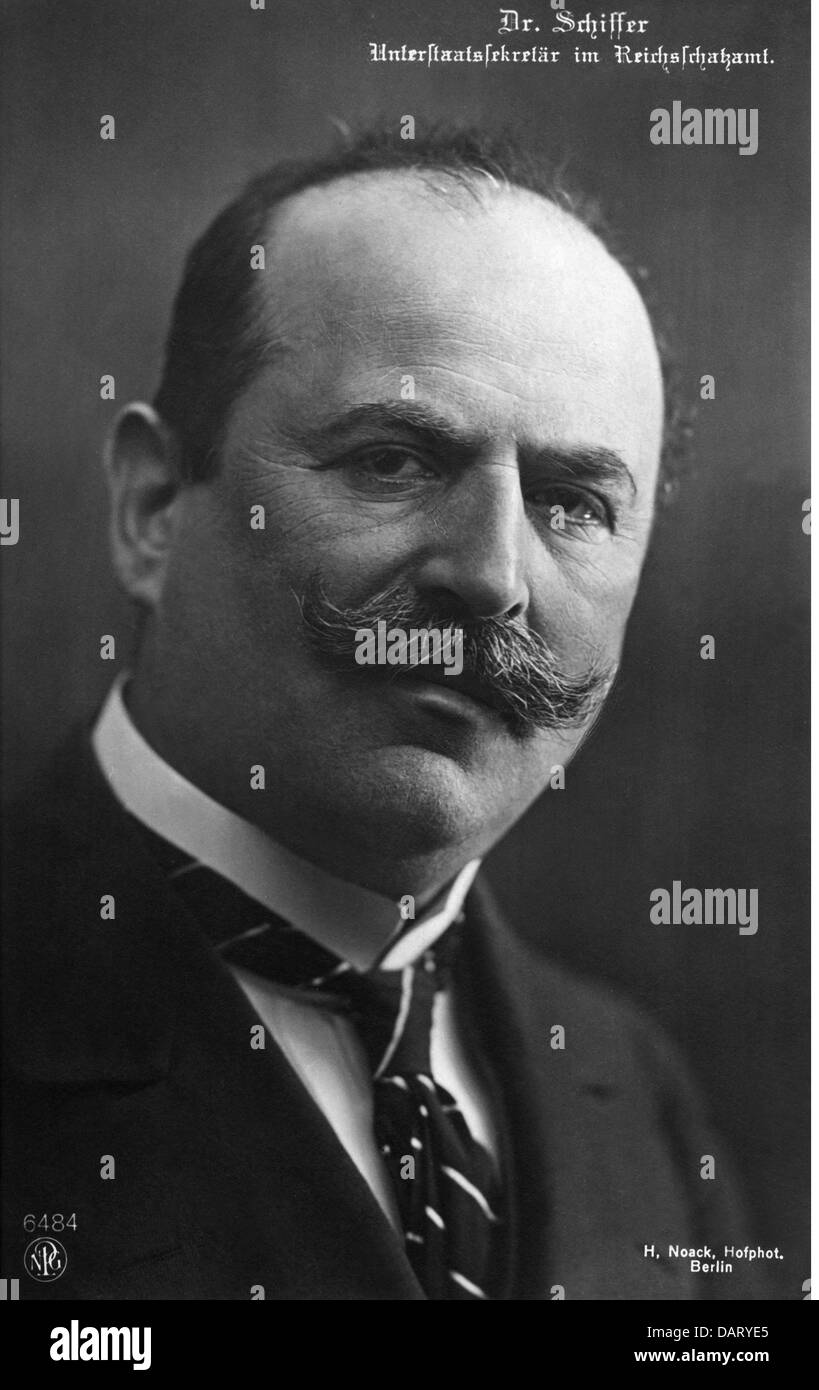 Schiffer, Eugen, 14.2.1860 - 5.9.1954, politico tedesco (Partito Liberale Nazionale), vice cancelliere 1919-1920, ritratto, cartolina, fotografia prima del 1919, Foto Stock