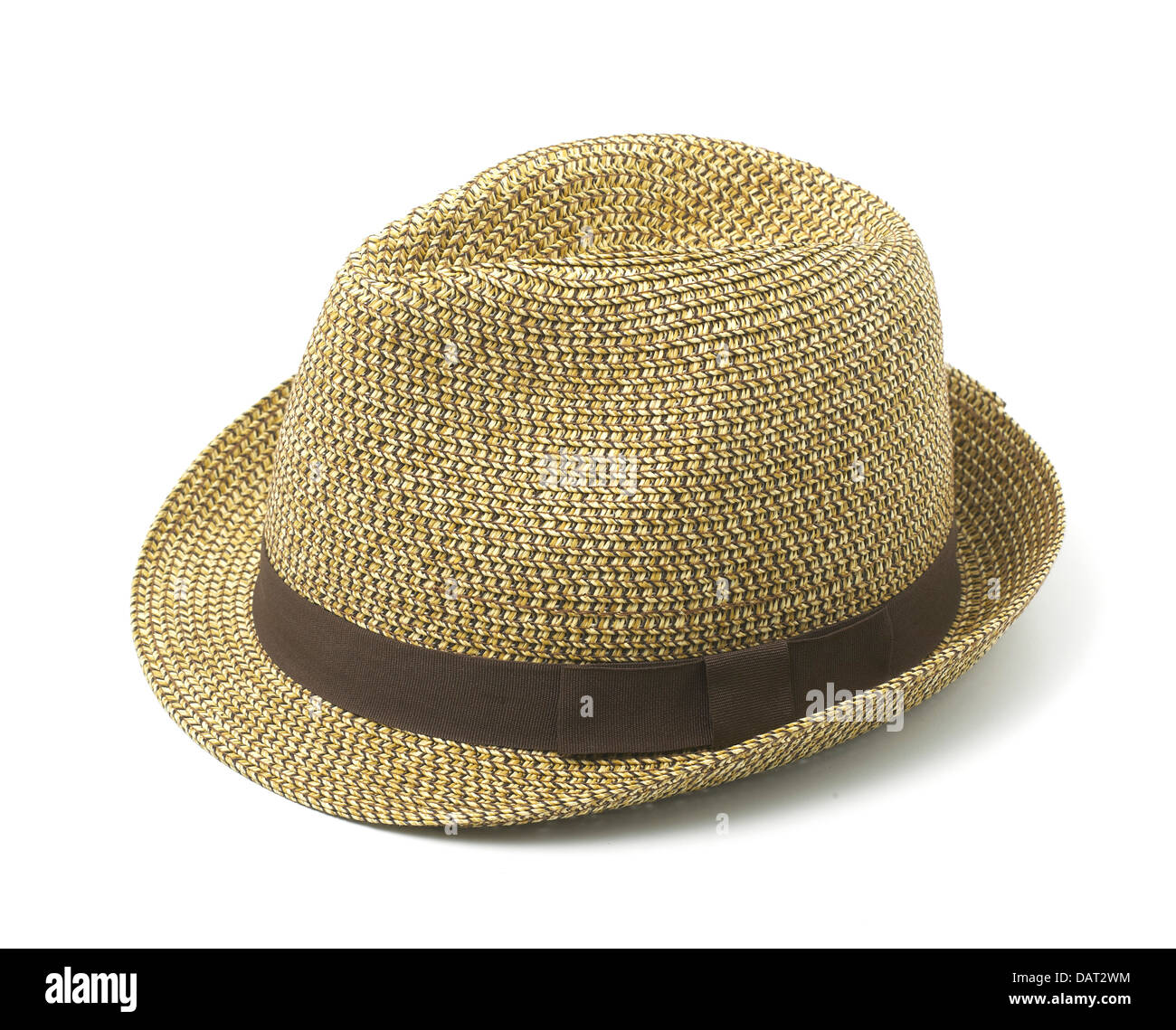 Hat ritagliato su uno sfondo bianco Foto Stock