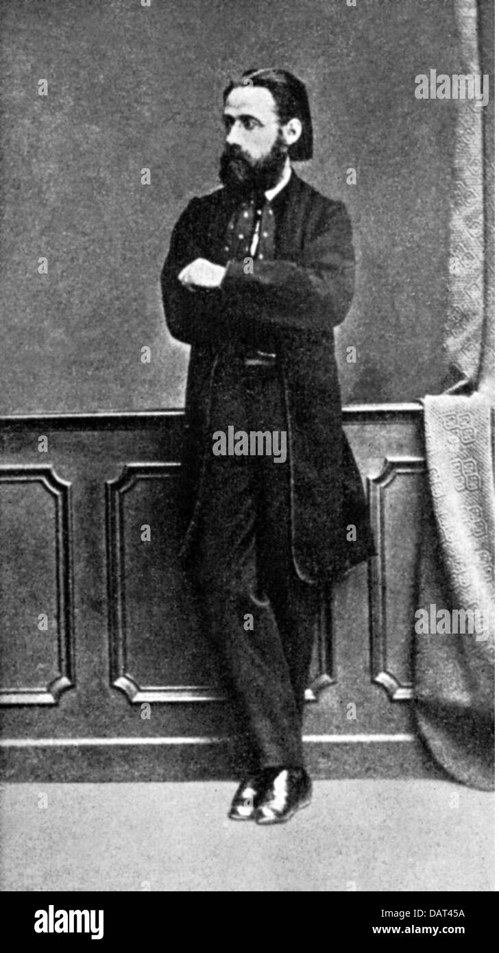 Smetana, Bedrich, 2.3.1824 - 12.5.1884, musicista ceco (compositore), full length, circa 1866, Foto Stock