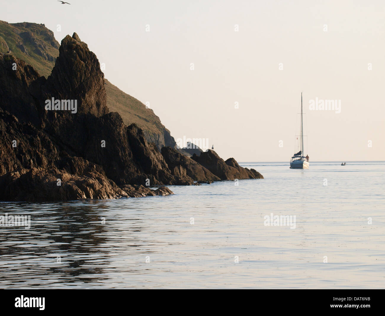 Yacht ormeggiati della costa del Devon, Regno Unito 2013 Foto Stock