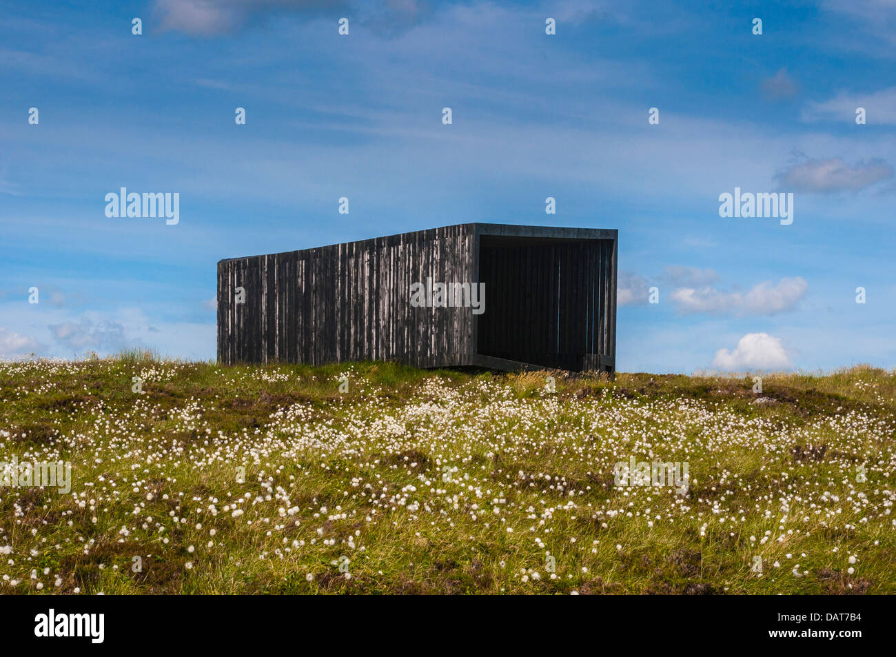 Specere è un drammatico rifugio situato al vertice di Deadwater cadde. costruito di abete di Douglas e disegnato da David Adjaye 6 luglio 2013 PHILLIP ROBERTS Foto Stock