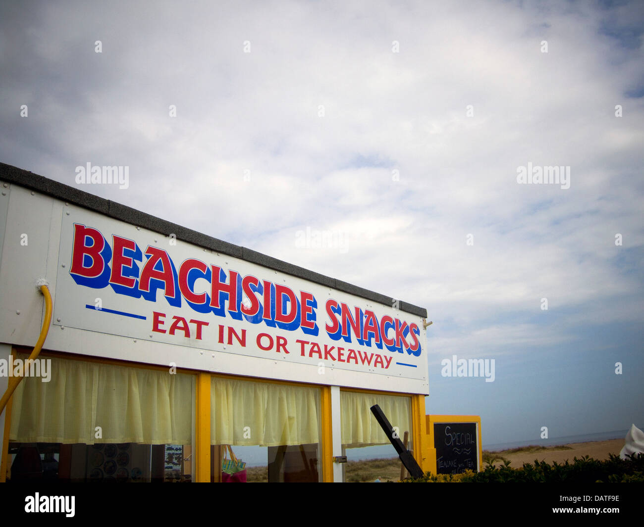 Beach Snack bar in Great Yarmouth, Norfolk, Regno Unito Foto Stock