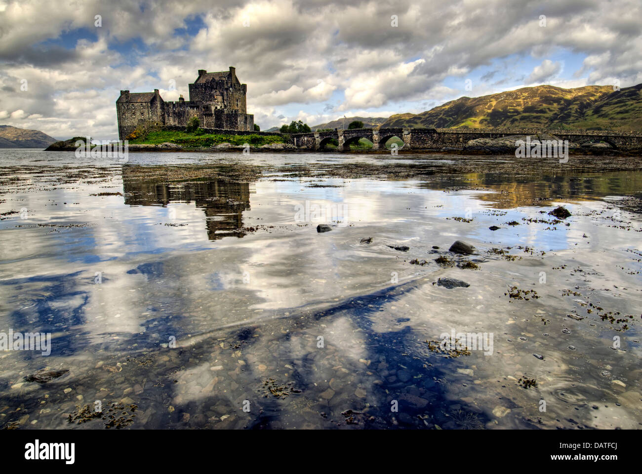 Eilean Donan Castle, Highland, Scozia Foto Stock