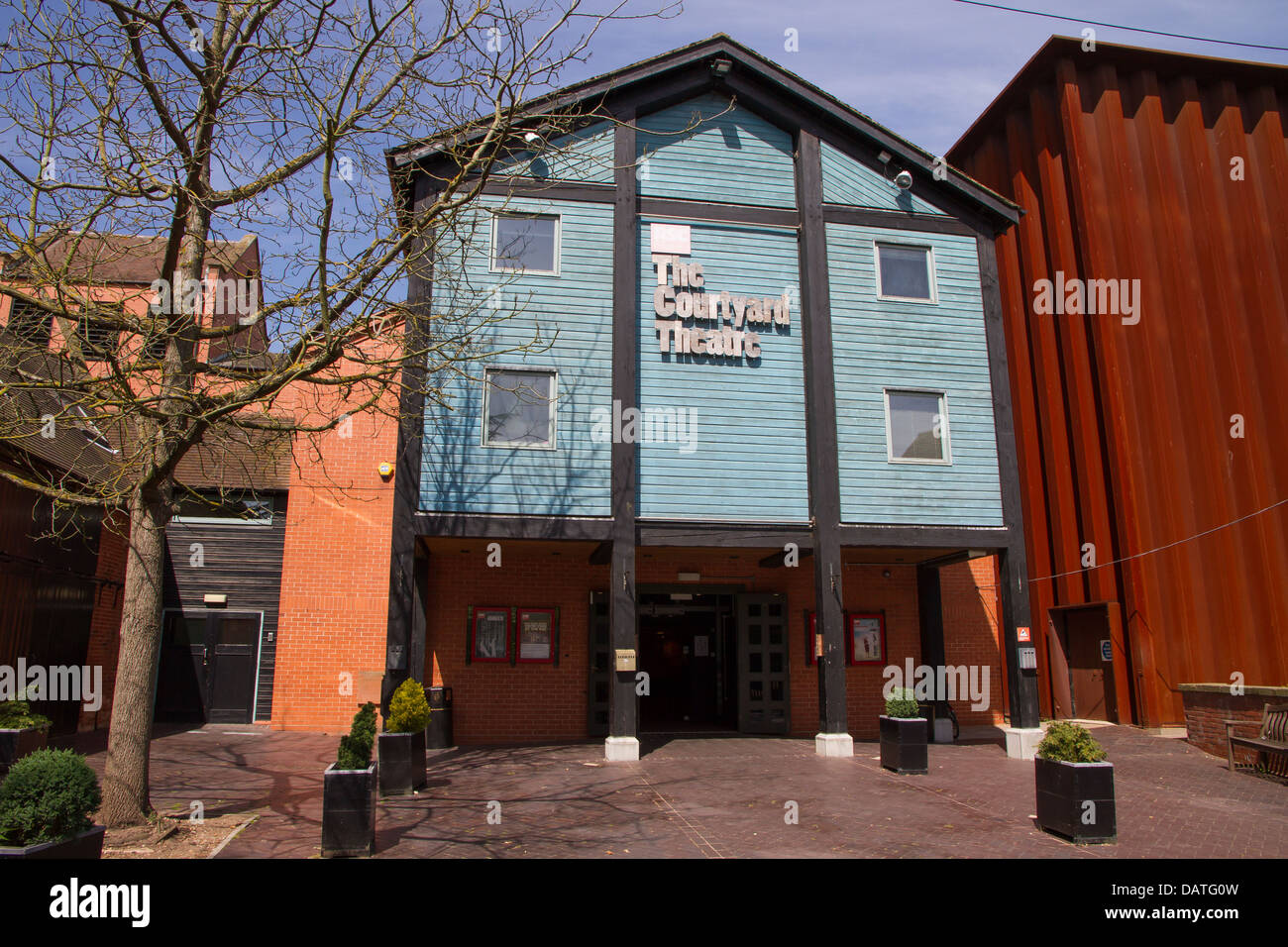 Il Royal Shakespeare Company Courtyard Theatre in Stratford Upon Avon Foto Stock