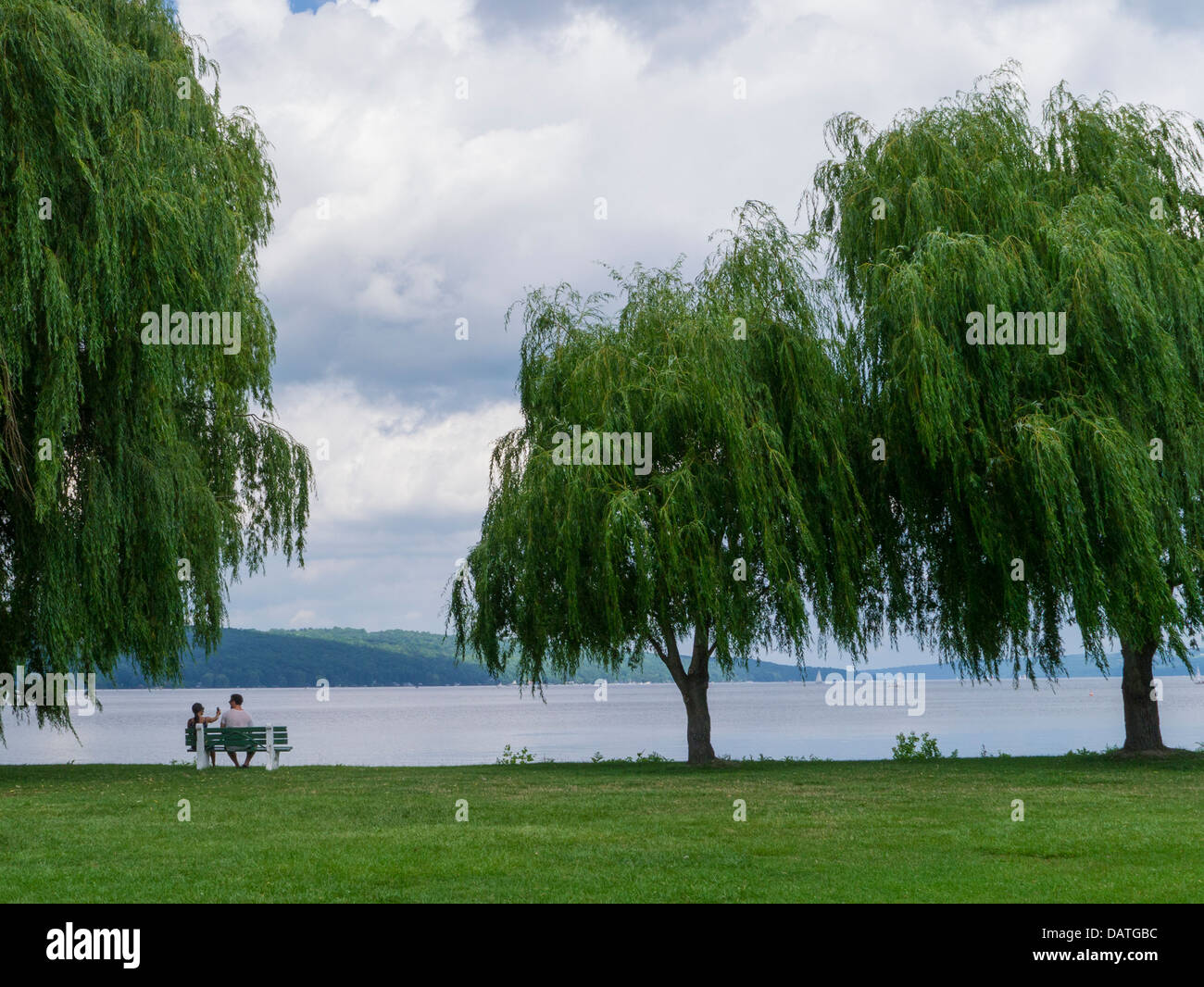 Stewart parco sul lago Cayuga nella regione dei Laghi Finger in Ithaca New York Foto Stock