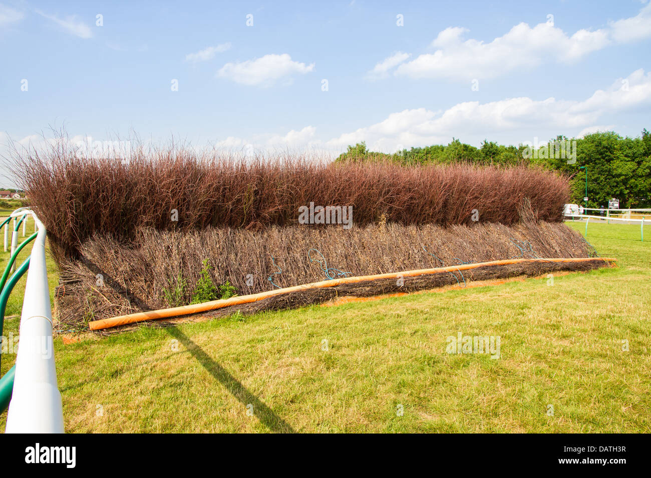 Un recinto a Warwick Race Course Foto Stock