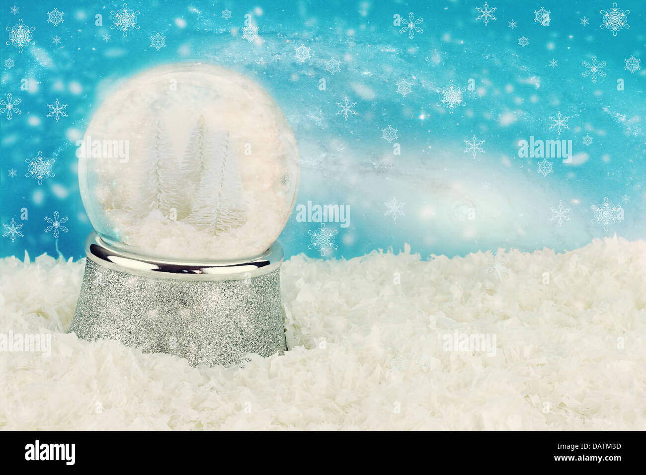 Winterland Snow Globe Foto Stock