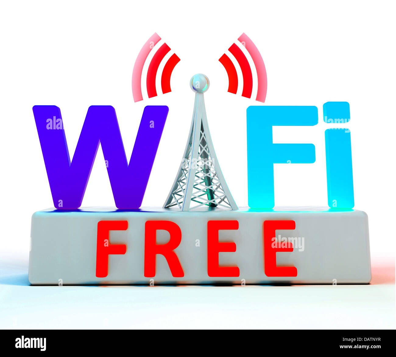 Wifi Internet simbolo mostra la copertura o il collegamento Foto Stock