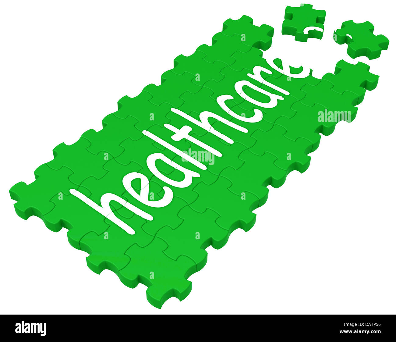 Health Care Puzzle mostra di cure mediche Foto Stock