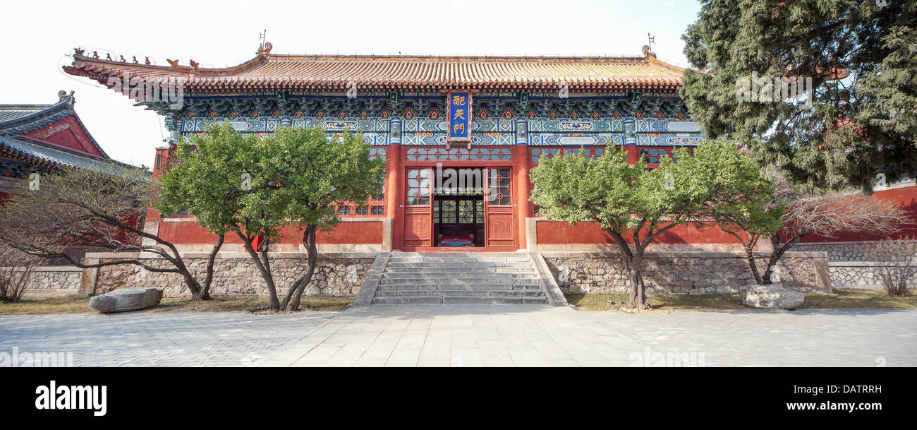 Tempio dai in Cina taishan edifici antichi era magnifico Foto Stock