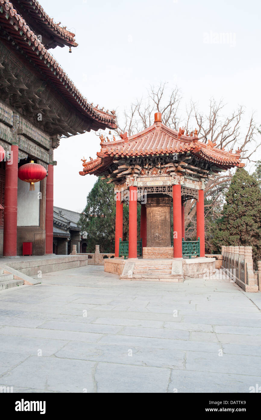 Tempio dai in Cina taishan edifici antichi era magnifico Foto Stock