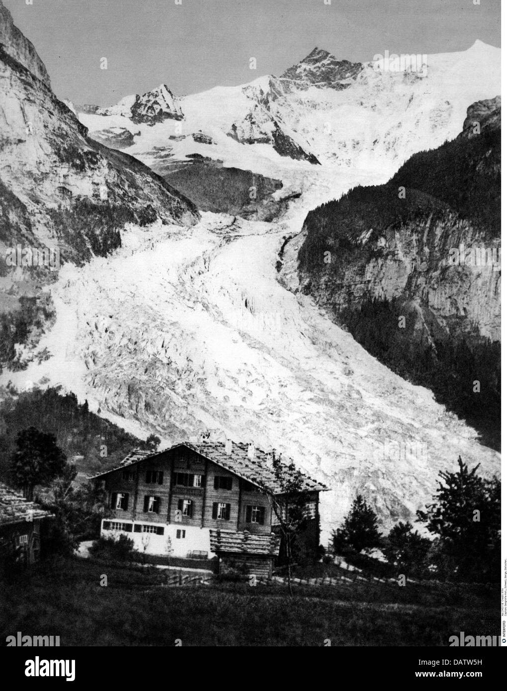 Geografia / viaggio, Svizzera, monti, ghiacciaio, al piano inferiore ghiacciaio Grindelwald, circa 1860, diritti aggiuntivi-clearences-non disponibile Foto Stock