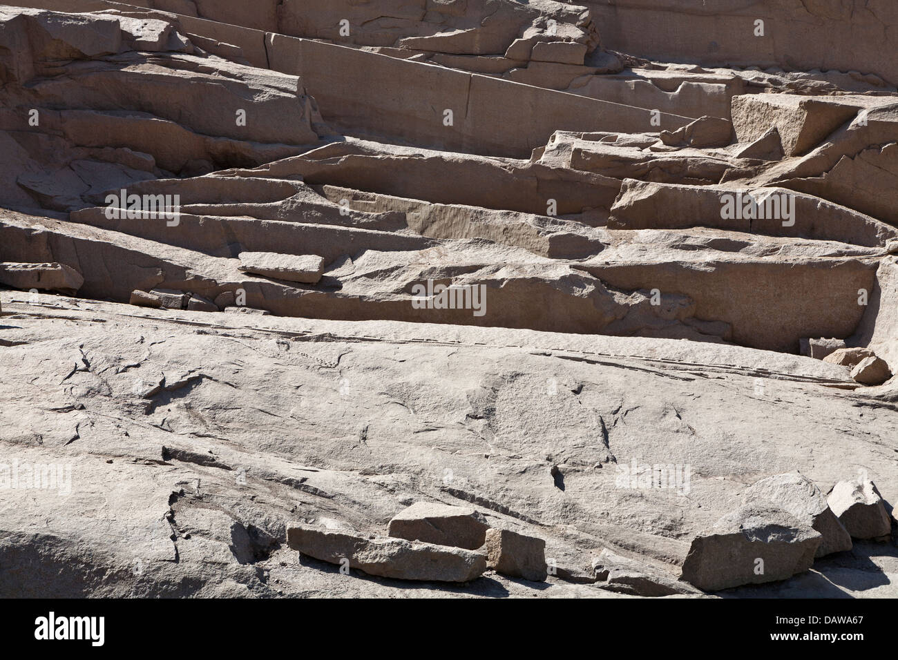 L'Obelisco Incompiuto Open Air Museum, Northern cave, Aswan, Egitto Foto Stock