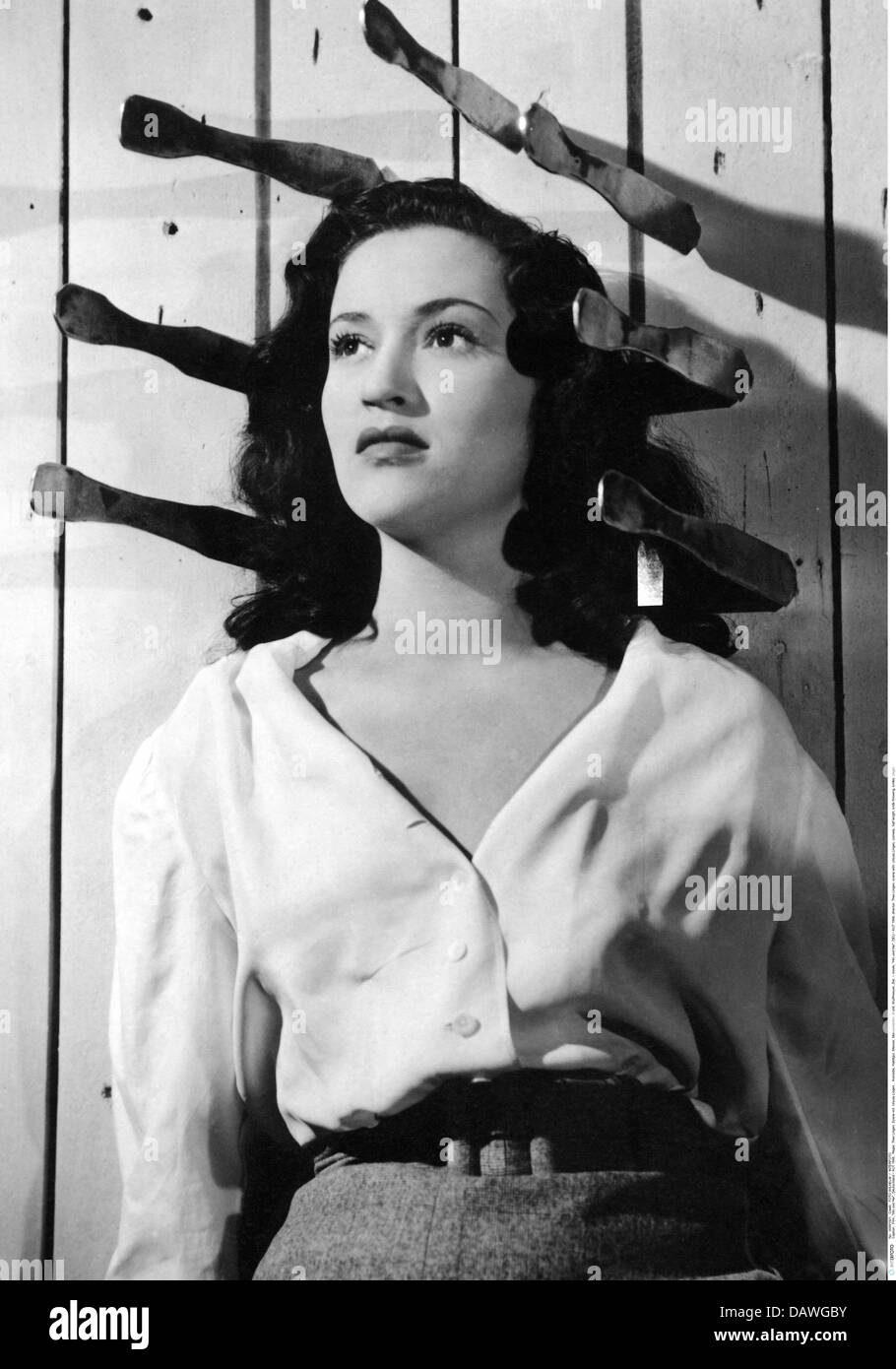 Film, "Hin und lei', DEU / AUT 1948, direttore: Theo Lingen, scena con: Ursula Lingen, a terze parti Permissions-Neccessary Foto Stock