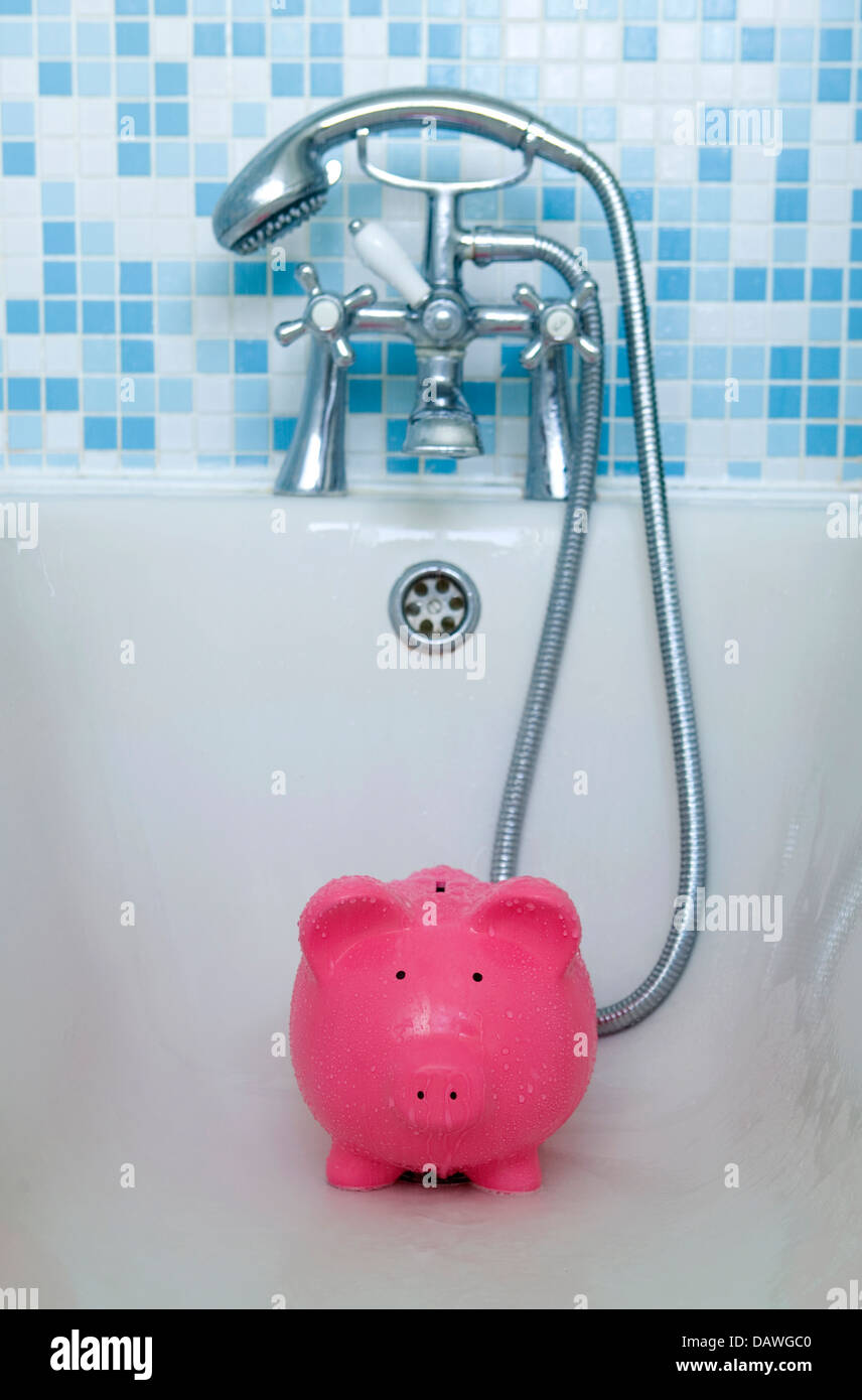 Il denaro sporco salvadanaio avventure Foto Stock