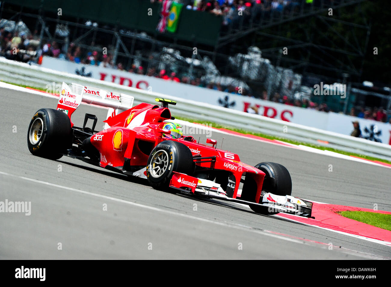 Felipe Massa, Ferrari F1, al Loop durante il 2012 Gran Premio di Gran Bretagna a Silverstone Foto Stock